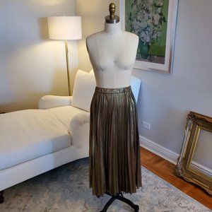 Gold Pleated Skirt Bought in Parisian Boutique